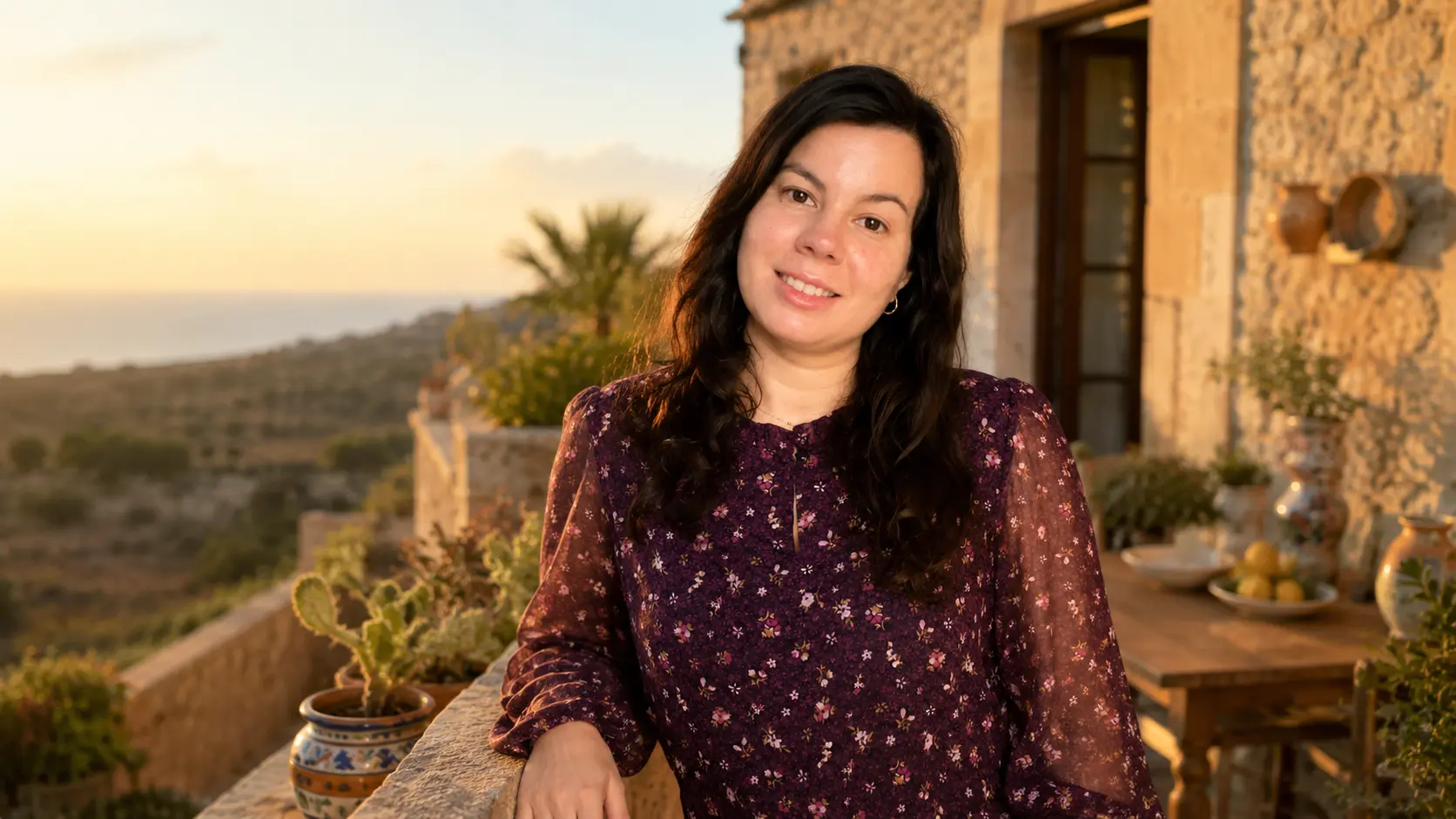 Ilaria at the Sicilian countryside home